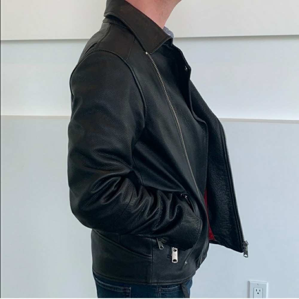 Men's Scotch and Soda leather jacket